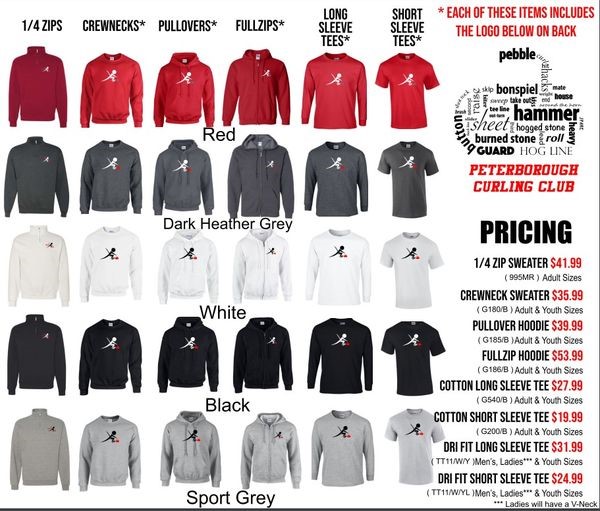 Peterborough Curling Club Junior Clothing Fundraiser Info